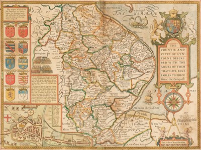 Lot 119 - Lincolnshire. Speed (John), The Countie and Citie of Lyncolne described..., 1676