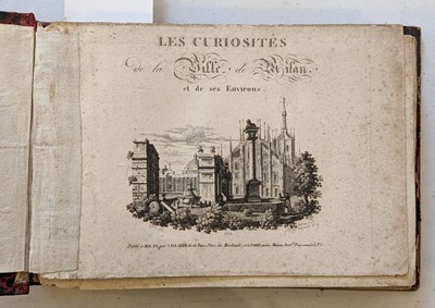 Lot 26 - Les Curiosites de la Ville de Milan et de ses Environs, Milan: Vallardi, 1820