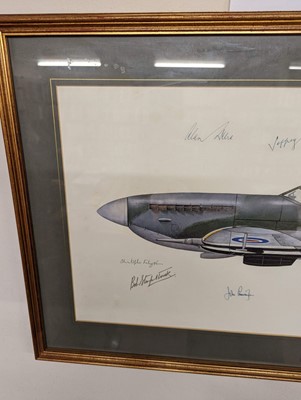 Lot 174 - Aviation Print. Spitfire, colour print