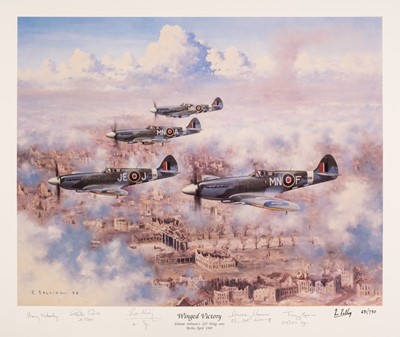 Lot 175 - Aviation Prints. A large collection of approximately 770 signed aviation prints