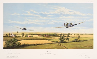 Lot 175 - Aviation Prints. A large collection of approximately 770 signed aviation prints