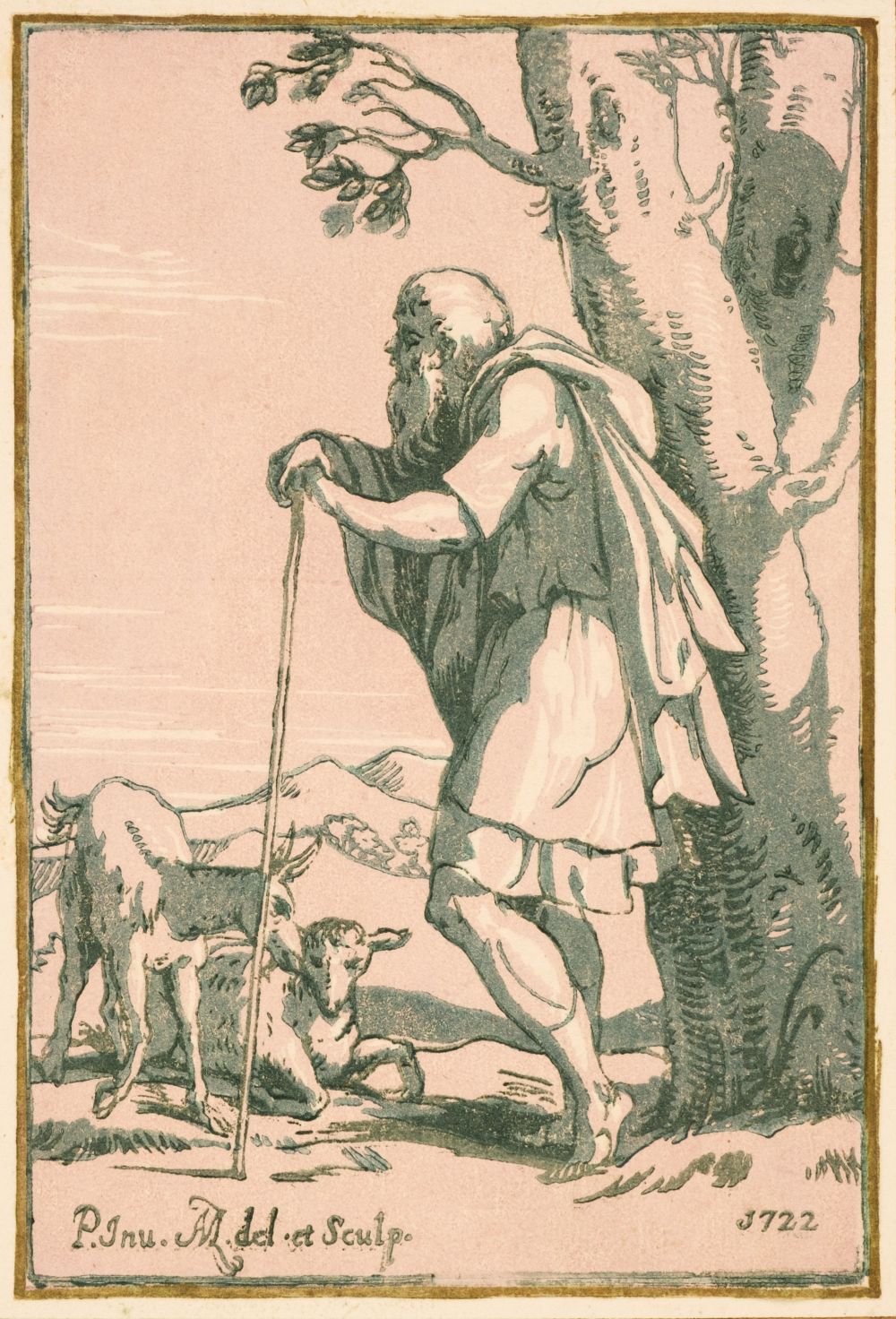 Businck (Ludolph). Saint Simon, 1623-29, chiaroscuro woodcut, and 7...
