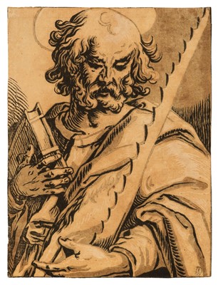 Lot 35 - Businck (Ludolph). Saint Simon, 1623-29, chiaroscuro woodcut, and 7 chiaroscuro woodcuts