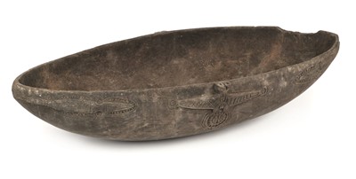 Lot 494 - New Guinea. A Tami Island carved wood bowl