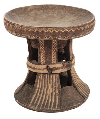 Lot 492 - Indonesia. A Nias carved wood stool