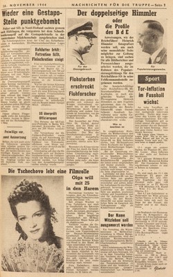 Lot 383 - Nachrichten für die Truppe, nos. 9-353, a near complete run of 311 issues bound as one