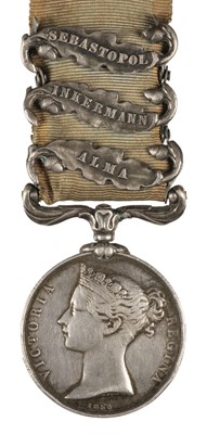 Lot 392 - Crimea 1854-56, 3 clasps (No 3224 Jonathan Timms. 1st Bn 1.. Royals)