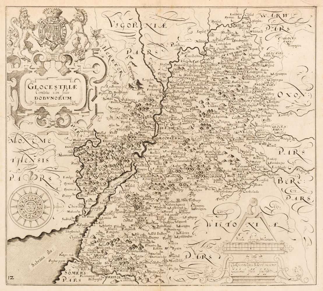 Lot 140 - Saxton (Christopher and Hole G. and Kip G.). Five county maps, 1610 - 37