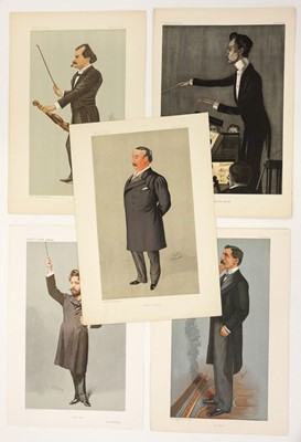 Lot 197 - Vanity Fair Caricatures. A collection of 50 artists and musicians, late 19th and early 20th century