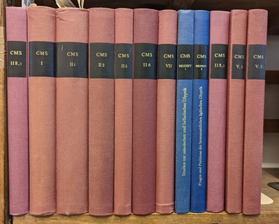 Lot 231 - Corpus der Minoischen und Mykenischen Siegel. By Friedrich Matz [and others], 12 volumes, 1964-2002