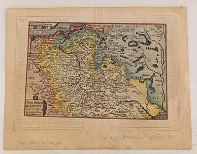 Lot 138 - Poland. Quad (Matthias), Poloniae Finitimarumque Locarum Descriptio..., circa 1600