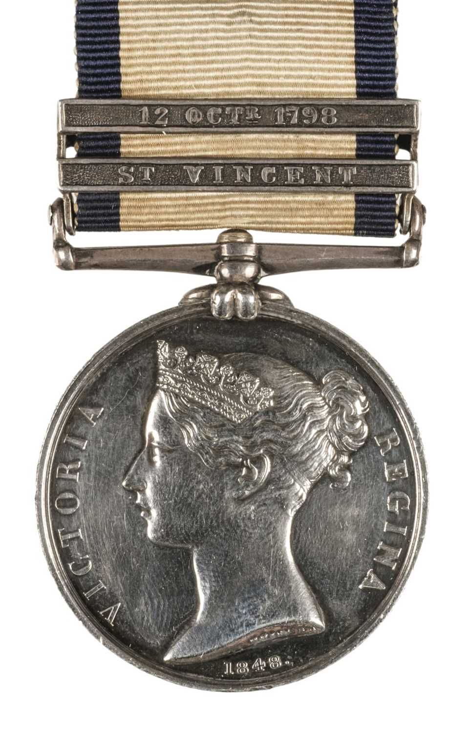 Lot 364 - Naval General Service 1796-1840, 2 clasps, St Vincent, 12 Octr 1798 (John Olive)