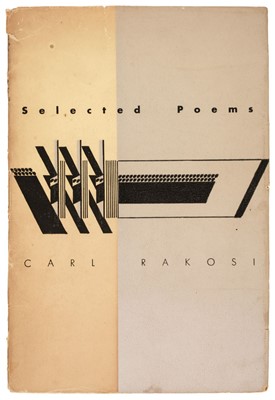 Lot 421 - Rakosi (Carl). Selected Poems, 1st edition, inscribed by the author, Norfolk: New Direction, 1941