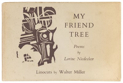 Lot 411 - Niedecker (Lorine). My Friend Tree, Linocuts by Walter Miller, 1st edition, Edinburgh