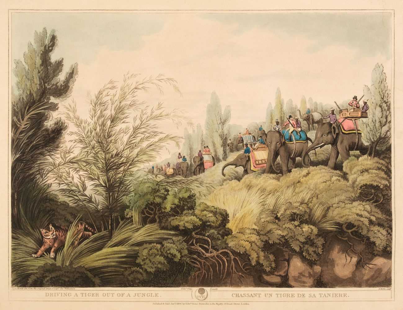 Lot 184 - Williamson (Captain T. & Howitt S.). 13 prints originally published in Oriental Field Sports, 1807