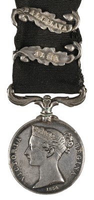 Lot 391 - Crimea 1854-56, 2 clasps, Alma, Balaklava (6484. B. Tebbitt 3rd  Battn Grenr Guards.)