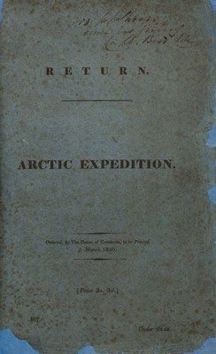 Lot 42 - Franklin Expedition. Return. Arctic Expedition. Presentation copy, 5 March 1850