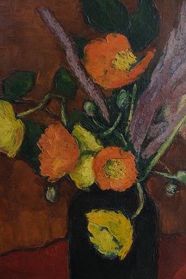Lot 245 - Benois (Nadia, Надежда Бенуа, 1896-1975). Poppies on a table, oil on canvas, 1940
