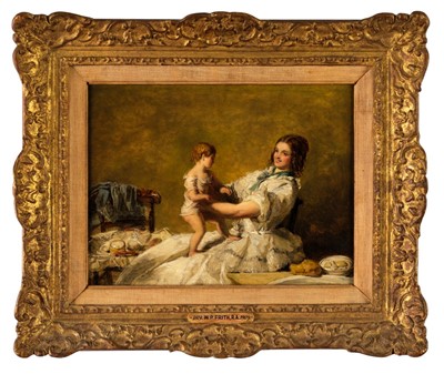 Lot 114 - Frith (William Powell, 1819-1909, follower of). Bedtime, oil on panel, 1867