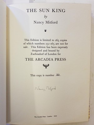 Lot 411 - Mitford (Nancy). The Sun King, limited edition, London: The Arcadia Press, 1969