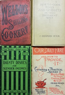 Lot 333 - Cookery. A large collection of early 20th-century & modern cookery books