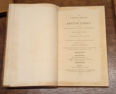 Lot 61 - Donovan (Edward). The Natural History of British Fishes, 5 volumes, 1802-08