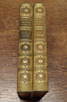 Lot 62 - Donovan (Edward). The Natural History of British Insects, 16 volumes in 8, 1813-11