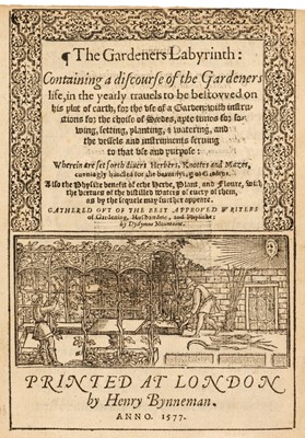 Lot 70 - Hill (Thomas). The Gardeners Labyrinth..., 1st edition, 1577