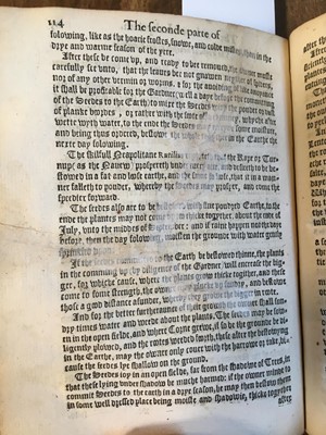 Lot 70 - Hill (Thomas). The Gardeners Labyrinth..., 1st edition, 1577