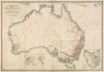 Lot 111 - Australia. Wyld (James), Map of Australia compiled from the Nautical Surveys..., circa 1855