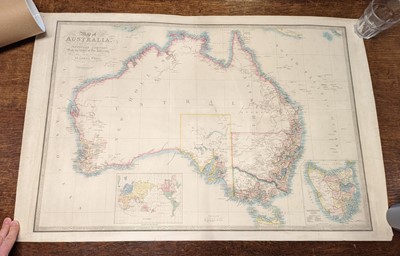 Lot 111 - Australia. Wyld (James), Map of Australia compiled from the Nautical Surveys..., circa 1855