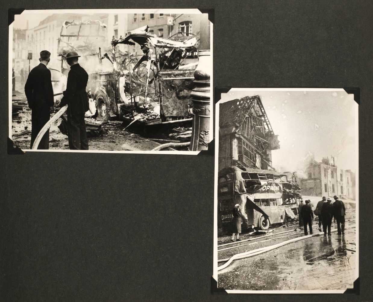 Lot 269 - Bristol Blitz. A WWII period photograph album