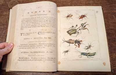 Lot 69 - Barbut (Jacques). Les Genres des Insectes de Linne ... echantillons d'Insectes d'Angleterre, 1781