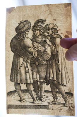 Lot 49 - Dente, Marco after Raphael, Venus, and Marcantonio Raimondi, Singers, engravings, early 16th century
