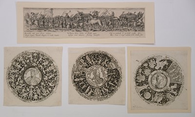 Lot 45 - De Bry (Theodore, 1561-1623). The Triumph of Death, circa 1580-1600, and 3 tazza designs