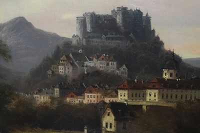 Lot 282 - Jankowski (Johann Wilhelm, circa 1800-1870). View of Salzburg, 1866