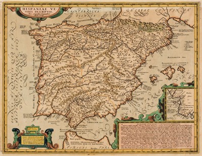 Lot 152 - Spain & Gibraltar. Ortelius (Abraham), Hispaniae Veteris Descriptio, circa 1600