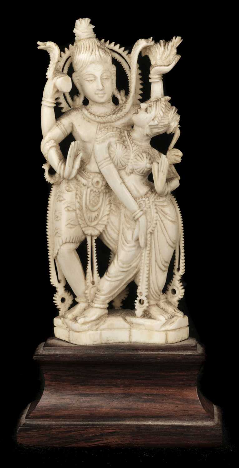 Lot 479 - Indian Carving. A fine 19th century Indian ivory carving of the goddess Kali