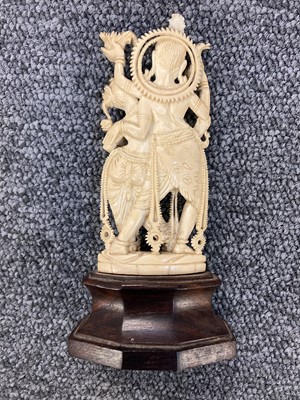 Lot 479 - Indian Carving. A fine 19th century Indian ivory carving of the goddess Kali