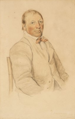 Lot 145 - Downman (John 1750-1824). Portrait of a Wrexham Farmer, 1820