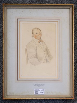 Lot 145 - Downman (John 1750-1824). Portrait of a Wrexham Farmer, 1820