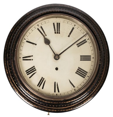 Lot 359 - Wall Clock. A Victorian circular wall clock