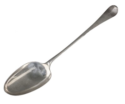 Lot 397 - Basting Spoon. A George III by Thomas and William Chawner, London 1764