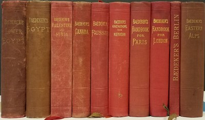 Lot 2 - Baedeker (Karl.). Handbook For Travellers, 27 volumes, including La Russie, circa 1880-1920