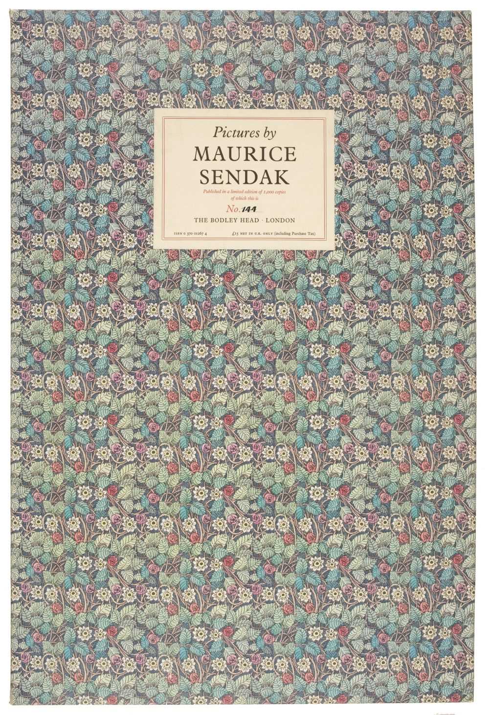Lot 287 - Sendak (Maurice). Pictures by Maurice Sendak, London: Bodley Head [cover-title], 1971