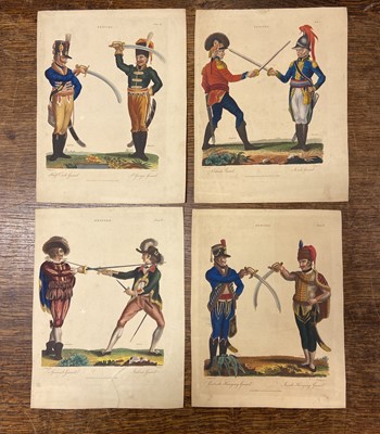 Lot 155 - Rowlandson (Thomas, illust.). Hungarian & Highland Broad Sword, 1799