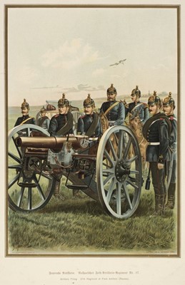 Lot 116 - Germany's Army & Navy. 24 colour prints by Gustav A. Siegel