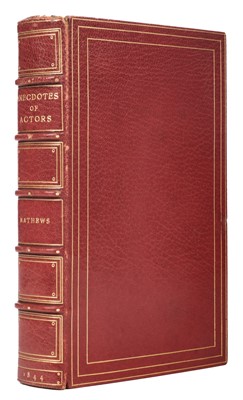 Lot 209 - Mathews (Anne). Anecdotes of Actors, 1844