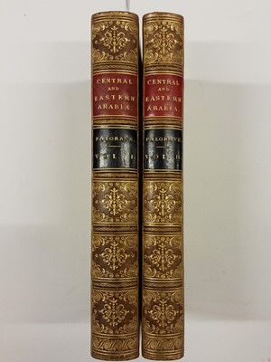 Lot 19 - Palgrave (William Gifford). Narrative of a Year's Journey through Central and Eastern Arabia (1862-63), 1865