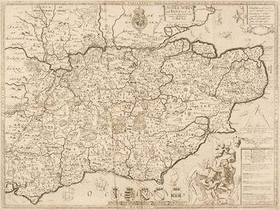 Lot 154 - Sussex, Surrey and Kent. Saxton (Christoper & Lea Philip), circa 1693